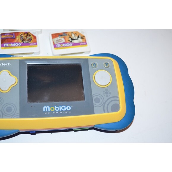 VTech MobiGo Touch Yellow Learning System And 8 Games READ  Working - Picture 7 of 14